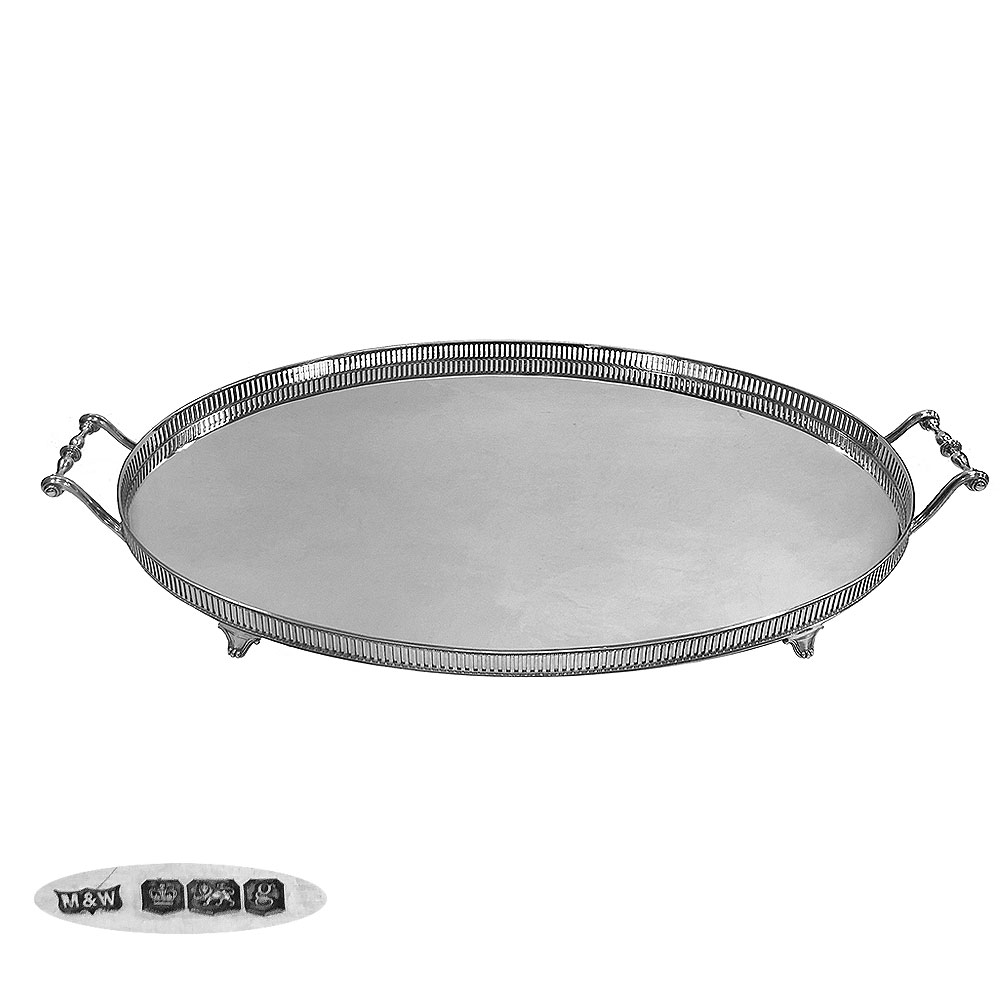 Sterling Silver Gallery Tray 1924